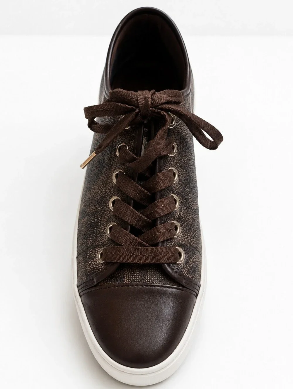 MICHAEL KORS BROWN LOGO SNEAKERS